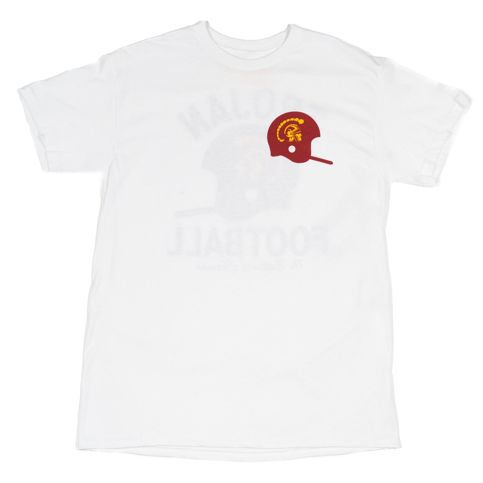USC Trojans Unisex White Football Helmet 11 National Champs T